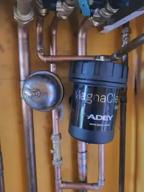 Click Here To Enlarge This Photo Of MagnaClean Filter Installation In Nottingham