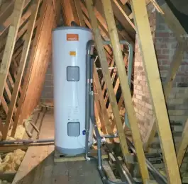 Unvented Hot Water Cylinder Installation in Nottingham: Click Here To View Larger Image